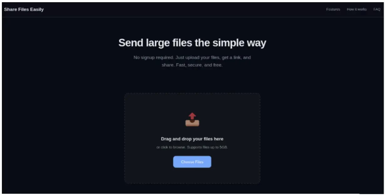 Backend παράδοσης μεταμφιεσμένο ως ιστότοπος κοινής χρήσης αρχείων (Πηγή - Ομάδα NCC)